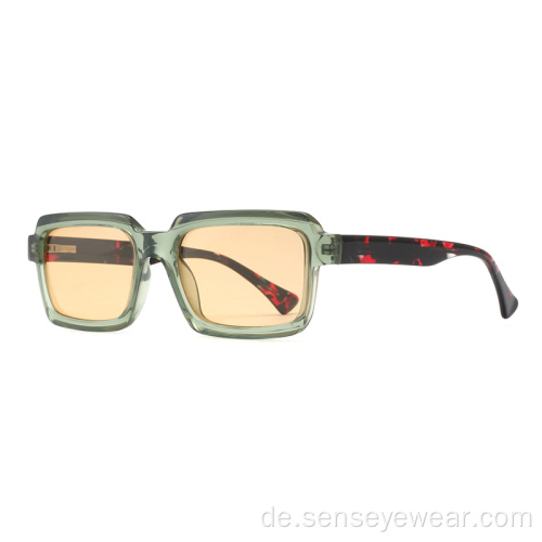 Square Design UV400 Injektionspolarisierte Sonnenbrille polarisierte Sonnenbrille